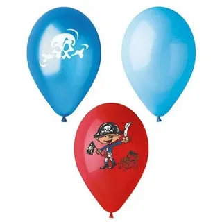 Papstar 72 Luftballons Ø 29 cm farbig sortiert `Pirates` Piraten
