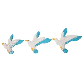 Yudu Wanddekoobjekt 3 stück fliegende Möwe See Vogel Wanddeko Marintim