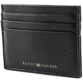 Tommy Hilfiger Herren Portemonnaie TH Premium Leather CC Holder Klein , Schwarz (Black), Einheitsgröße - OS