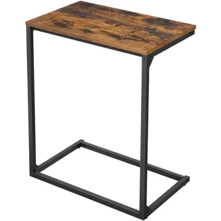 VASAGLE Beistelltisch Rustikales Braun Spanplatte 55 x 35 x 66 cm