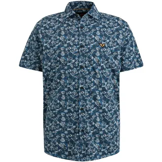 PME LEGEND Langarmhemd Short Sleeve Shirt Print On Jersey L