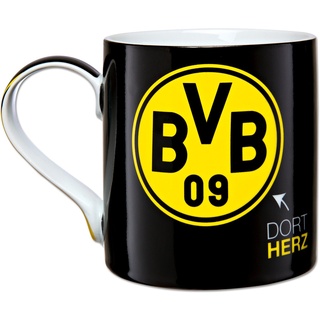 Borussia Dortmund BVB Tasse (schwarz, one size)