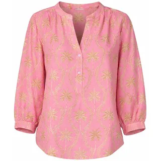 Emily Van Den Bergh Shirtbluse pink sand palms rosa 38