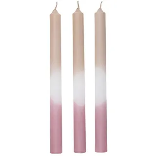 Arti Casa, Kerzen, Dip Dye Stabkerze Rosa (3x)