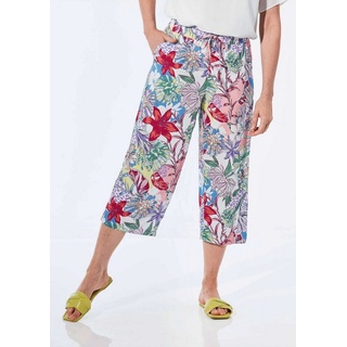 GOLDNER Schlupfhose Palazzo-Hose in Culotte-Form bunt