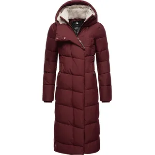 Ragwear Wintermantel "Pavla Long", Damen, Gr. XL (42), rot (weinrot), Außenmaterial: 100% Polyester. Innenfutter: 100% Polyester. Wattierung: 100% Polyester, figurumspielend ca.