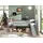 90 x 200 cm Kiefer massiv grau lackiert