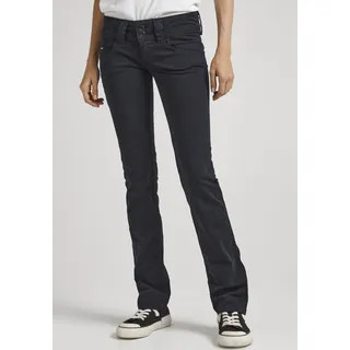 Regular-fit-Jeans PEPE JEANS "VENUS" Gr. 32, Länge 30, schwarz (black) Damen Jeans mit Badge