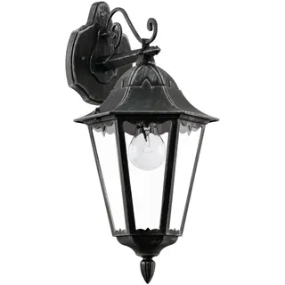 EGLO Außenleuchte Aluminium 47,5 cm E27 IP44 schwarz