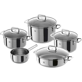 Zwilling Quadro – 5 teiliges Set Kochgeschirr, Silber, 58 x 35 x 30 cm