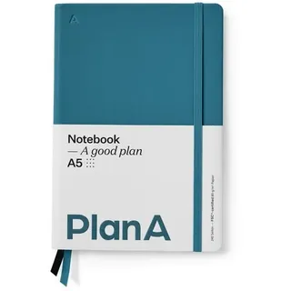 Notizbuch A5 Hardcover Punktiert Pacific Blue
