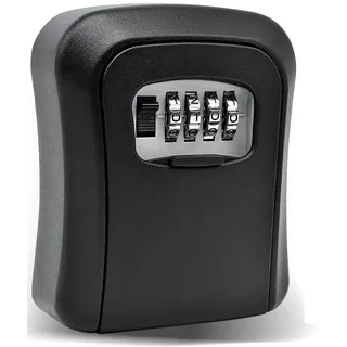 SecuFirst Schlüsseltresor mit Zahlencode,Metall Schlüsselkasten | Schlüsselsafe-Zahlenschloss 4 Stellig,Wandmontage Outdoor,Schlüsselbox für Schlüssel-Organizer, AirBnB, Büro und Familie.
