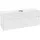 Waschbeckenunterschrank 140 x 55 cm Glossy White