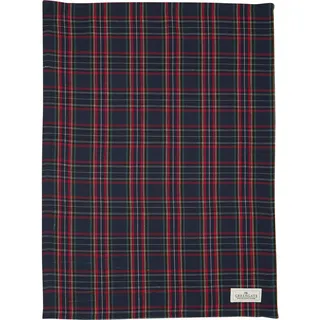 GreenGate [W0526] Tea Towel Dagmar Check Dark Blue