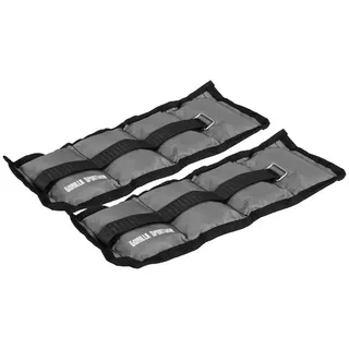 Gorilla Sports Gewichtsmanschetten 2er Set Grau 2 kg