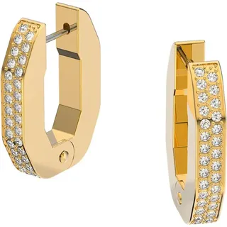 Swarovski Dextera Creolen, Achteckig, Weiss, Goldlegierung 5626084 - Gold