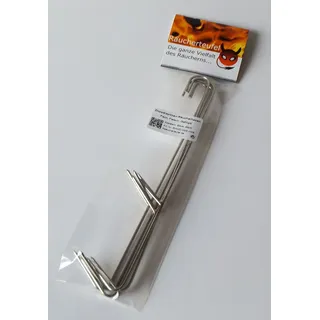 Räucherteufel Doppelspitzen-Räucherhaken, DGS, 20cm/2mm 5 Stück