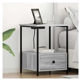 vidaXL Nachtschrank Graues Sonoma 42 x 41 x 56 cm Grau