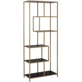 Actona Bücherregal 77 x 35 x 185 cm Schwarz