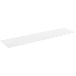 Voleo Oberplatte, Weiß, Glas, 40.50x0.40x181 cm, Wohnzimmer, TV Möbel, TV-Aufsätze
