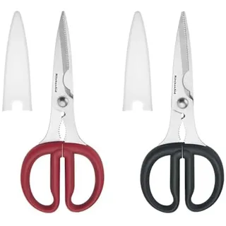 KitchenAid - Küchenschere - Haushaltschere - Anti-Rutschgriffe - Scharfe Schere - Edelstahl - Kunststoff - Grau