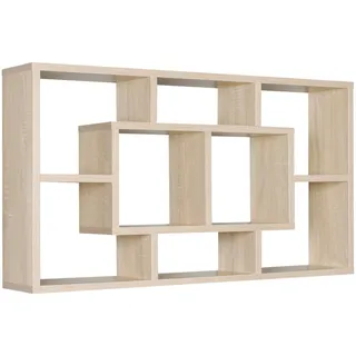 Wohnling Wandregal 85 x 47,5 x 16 cm Sonoma
