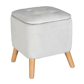 WENKO Hocker mit Stauraum 69764800 hellgrau