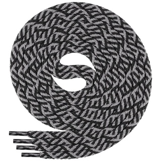 Di Ficchiano Schnürsenkel runde SCHNÜRSENKEL ø 4,5 mm für Trekkingschuhe und Arbeitsschuhe - schwarz|weiß 150 cm / Durchmesser 4,5mm