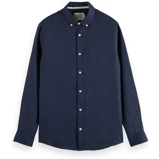 Scotch & Soda Herren Linen Button-down Shirt Shirt (1er Pack) - XXL