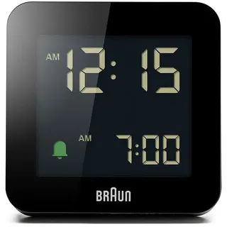 Braun Wecker Braun BC09B Klassik digitaler Wecker Crescendo-Alarm,Schlummerfunktion