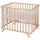 Laufgitter, Natur, Holz, Rechteckig, 73x77x98.5 cm, Babymöbel, Laufstall Baby
