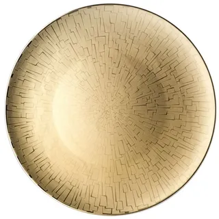 Rosenthal Speiseteller TAC Gropius Skin Gold Platzteller 33 cm, Teller Flach goldfarben