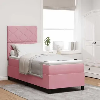 vidaXL Boxspringbett 80 x 200 cm Rosa