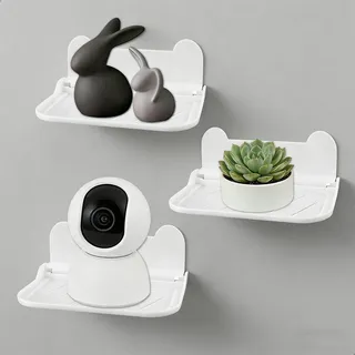 xtemtoamz Wandregal Badezimmer,Duschablage Kleben,Wall Shelf Duschgel Halterung Ohne Bohren,Shower Shelf,Schnell Trocknende Badregal Ohne Bohren Mit,3 Stück