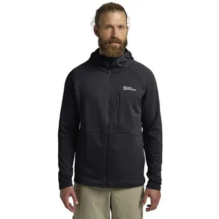 Jack Wolfskin Kolbenberg Hooded FZ M Fleecejacke Schwarz L