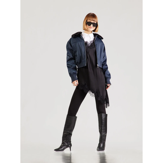 PATRIZIA PEPE Jacke GIUBBOTTO dunkelblau L