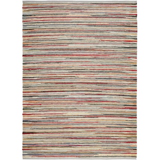 Linea Natura Handwebteppich, Mehrfarbig, Textil, Streifen, rechteckig, 170x230 cm, in verschiedenen Größen erhältlich, Teppiche & Böden, Teppiche, Moderne Teppiche