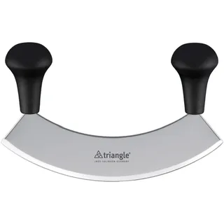 triangle Wiegemesser 23 cm - Mezzaluna Edelstahl - Made in Germany/Solingen