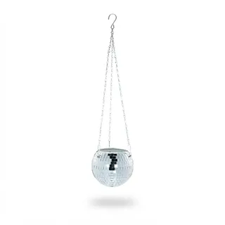 Relaxdays Discokugel 13 x 15 cm Silber
