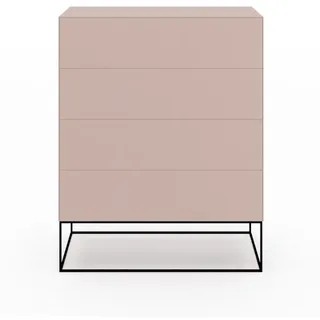 Create Kommode mit 4 Schubkästen Rose Profilgestell