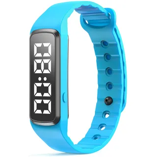 findtime Schrittzähler Armband Fitnessuhr ohne App und Handy Digitaluhr Kinder mit Wecker Datum 12/24H Fitness Tracker Digitale Armbanduhr Laufuhr Sportuhren Herren Damen Jungen Mädchen