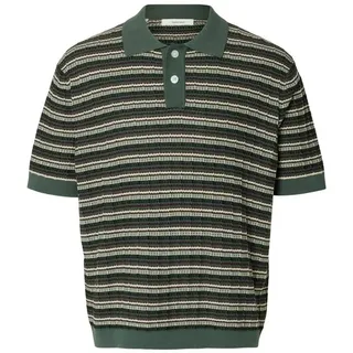 SELECTED HOMME Poloshirt SLHDANE SS KNIT COLOR STRUCTURE POL L (52)
