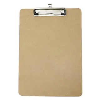 Böttcher-AG Klemmbrett Premium, A4, Hartfaser-Holz, extra stabil, braun