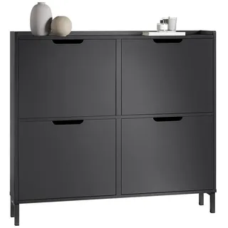 SoBuy FSR100 100 x 90 x 19 cm schwarz / schwarz