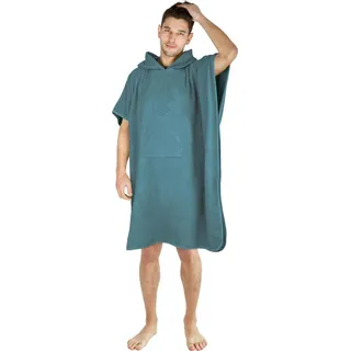 Normani Badeponcho aus Baumwolle | Petrol