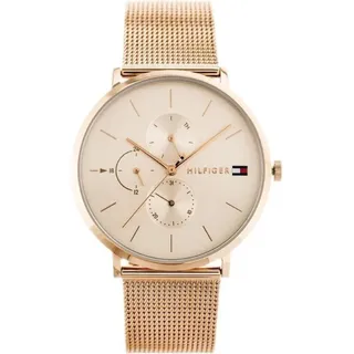 Tommy Hilfiger Analoguhren für Frauen Jenna rosa Universal - Gold/Creme