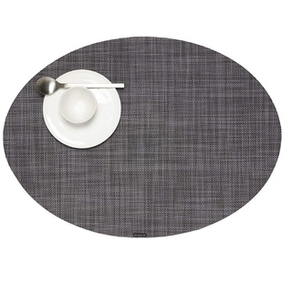 Chilewich Tischset Mini Basketweave Oval Cool Grey