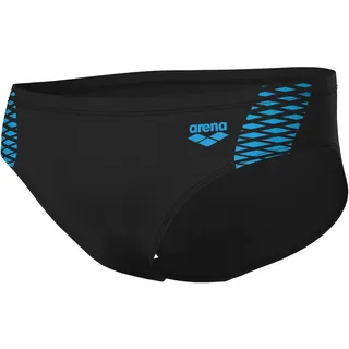 Arena Openings Swim Briefs, Black-Turquoise, 6