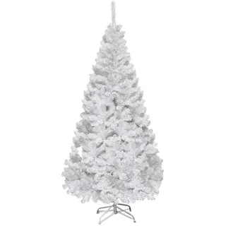 Costway Künstlicher Weihnachtsbaum Weiß 180 cm