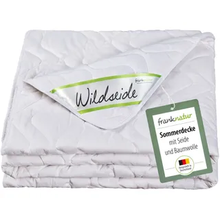 franknatur Kinderbettdecke Gabrina, Füllung: 60% Wildseide, 40% Baumwolle, Bezug: 100% Baumwolle, Sommer-Bettdecke für Kinder beige